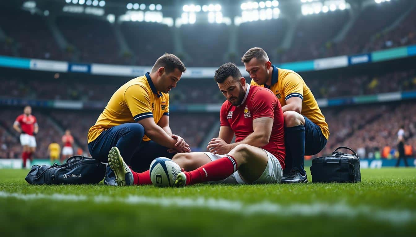 analyse approfondie du rapport de blessure révélant l'incertitude et les limites du pronostic dans le rugby à xv.