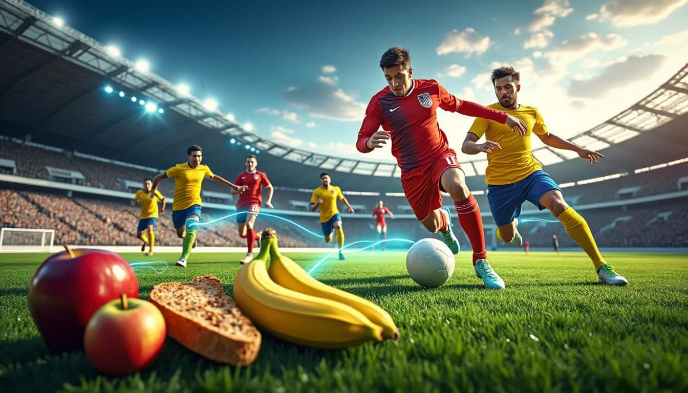 découvrez comment l'indice glycémique influence la régulation de l'énergie disponible lors d'un match de football pour optimiser la performance des joueurs.