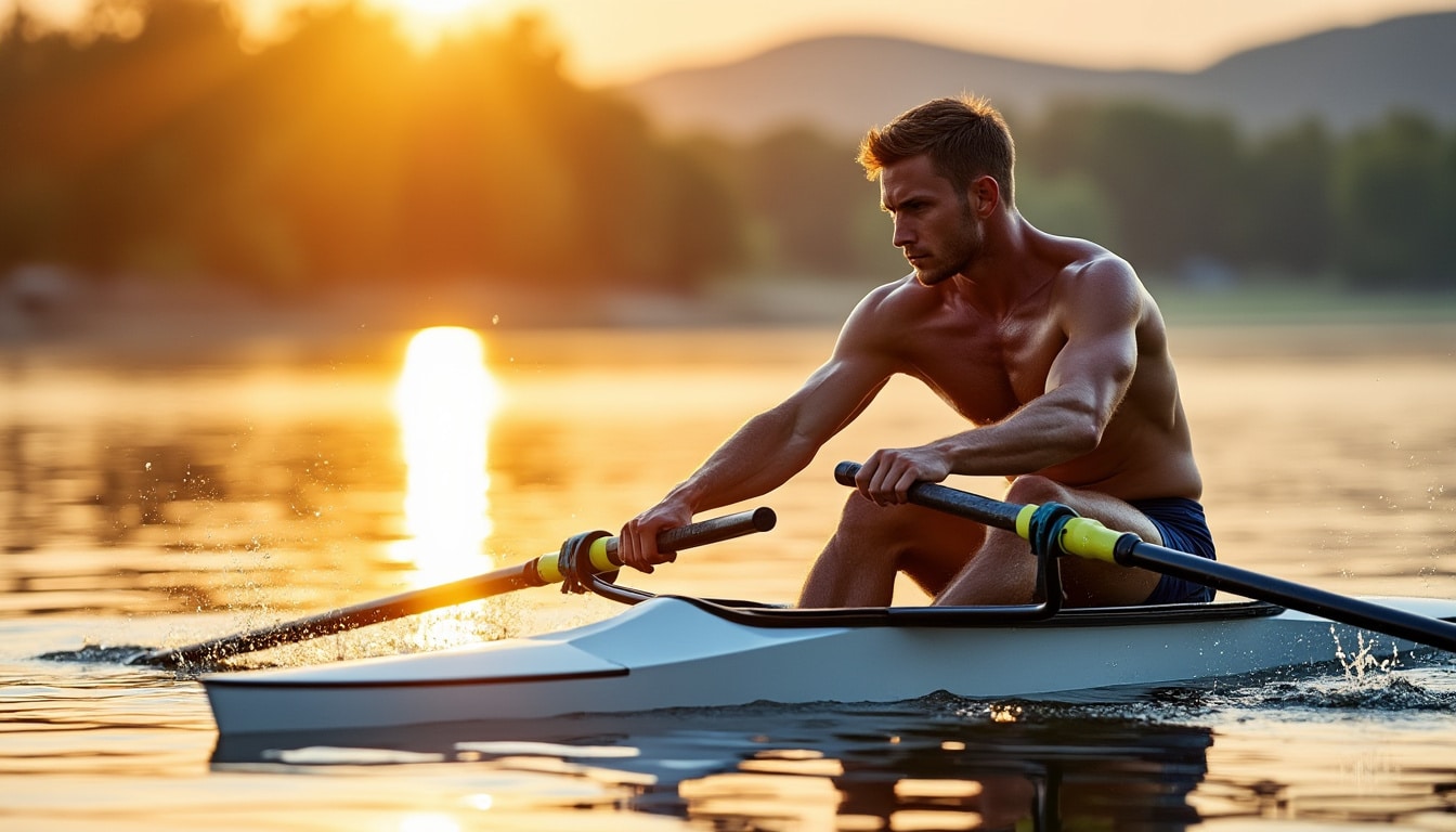 découvrez comment l’aviron engage 90% des groupes musculaires du corps humain, offrant un entraînement complet alliant force, endurance et coordination.
